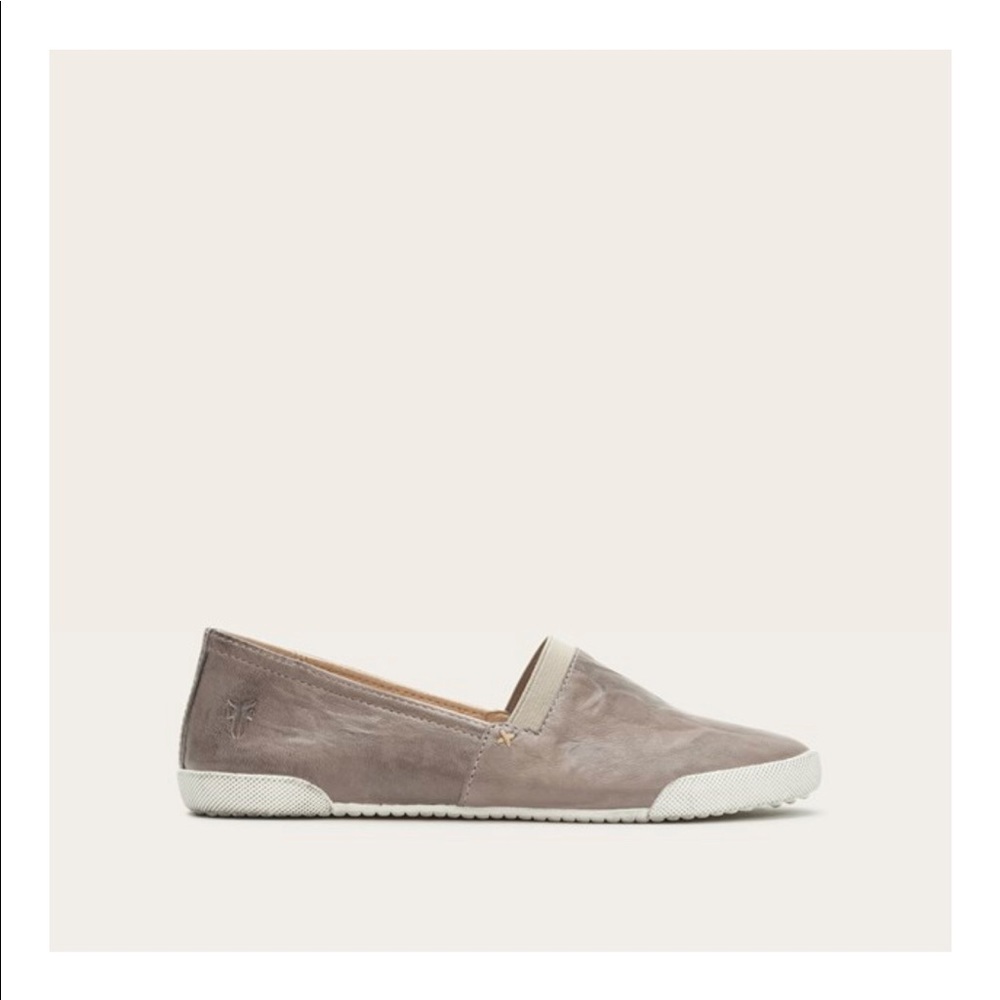 Brand New Frye Gray Melanie Slip Ons Size 6